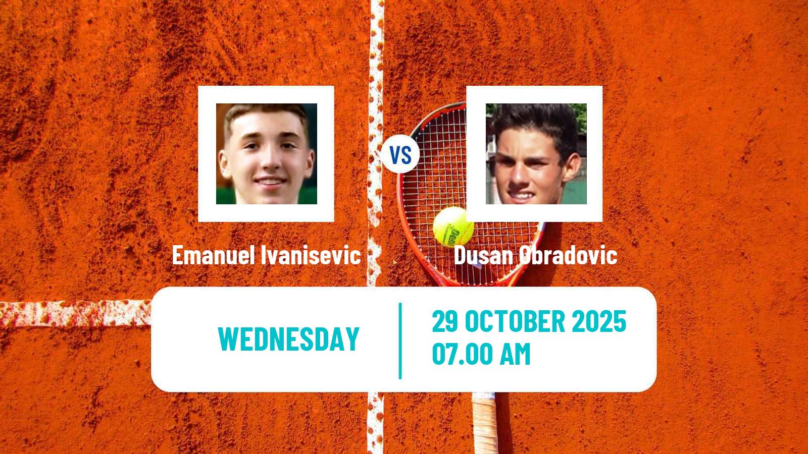 Tennis ITF M15 Bol 2 Men Emanuel Ivanisevic - Dusan Obradovic