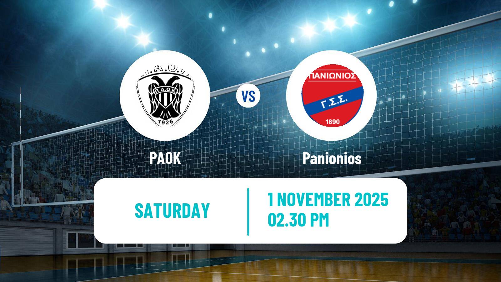 Volleyball Greek A1 Volleyball Women PAOK - Panionios