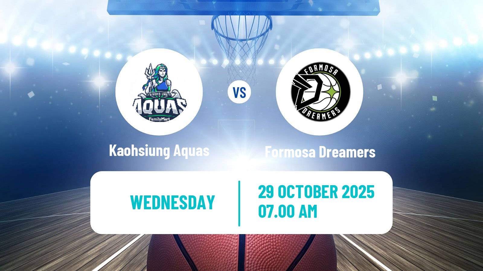 Basketball Taiwan TPBL Kaohsiung Aquas - Formosa Dreamers