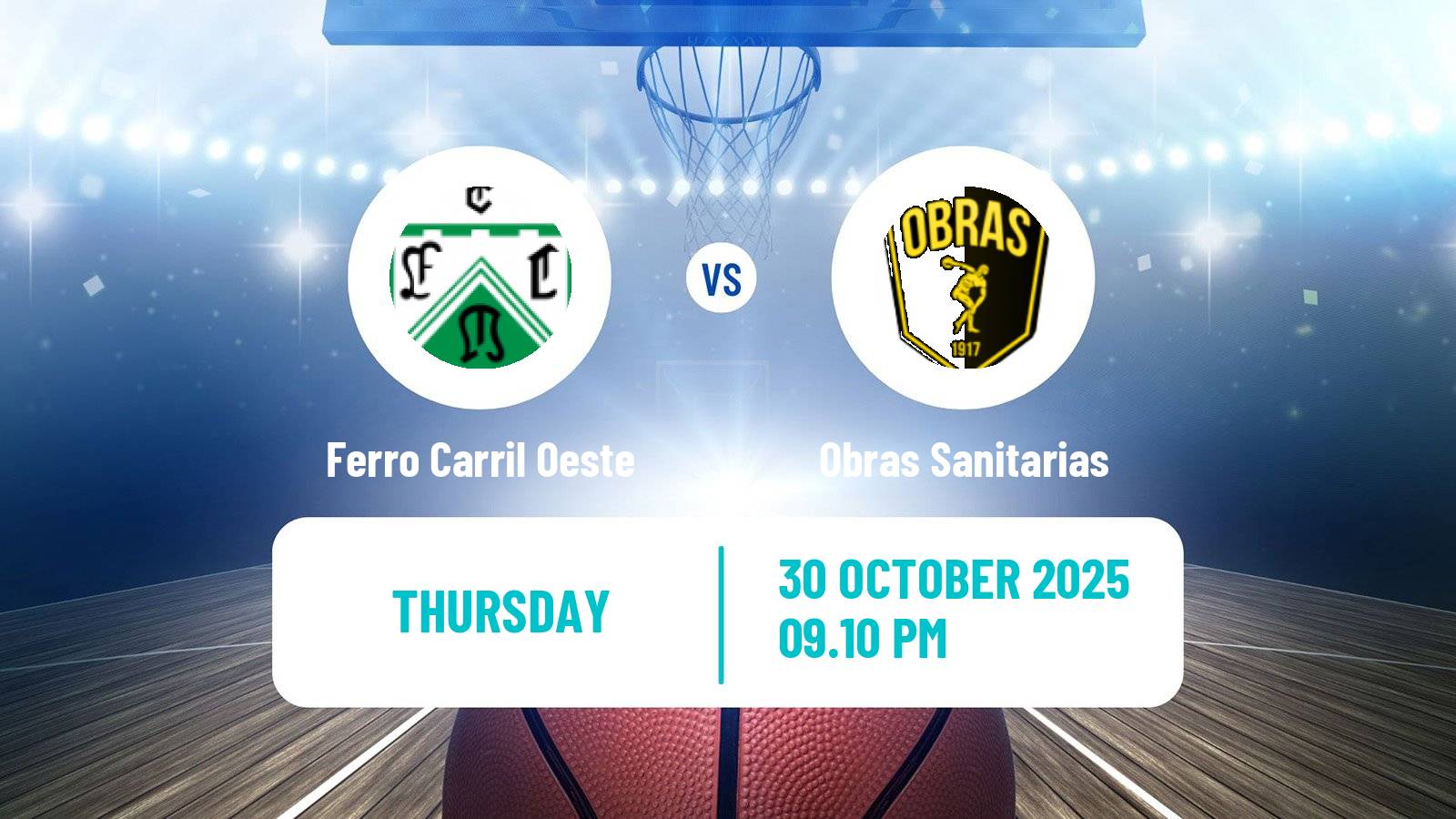 Basketball Argentinian LNB Ferro Carril Oeste - Obras Sanitarias