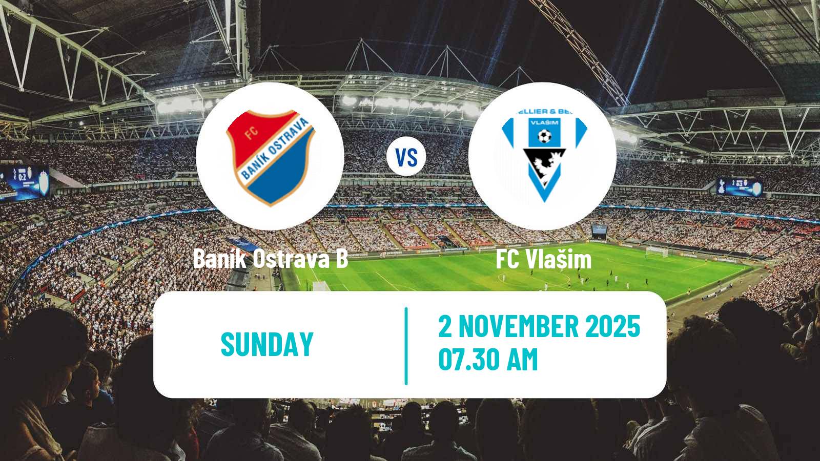 Football Czech Division 2 Baník Ostrava B - Vlašim