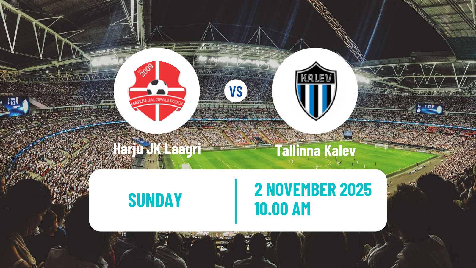 Football Estonian Meistriliiga Harju JK Laagri - Tallinna Kalev