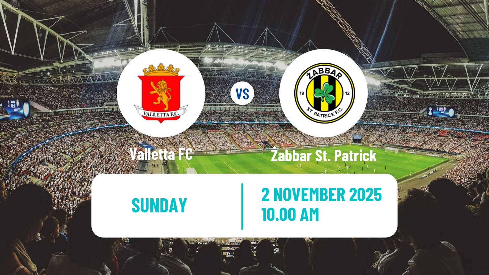 Football Maltese Premier League Valletta - Żabbar St. Patrick