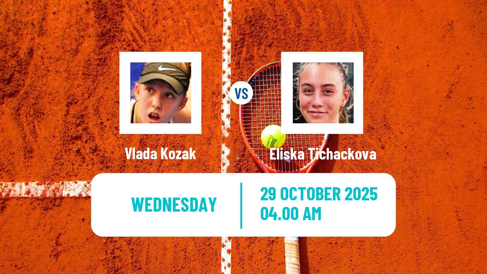 Tennis ITF W15 Bol 2 Women Vlada Kozak - Eliska Tichackova