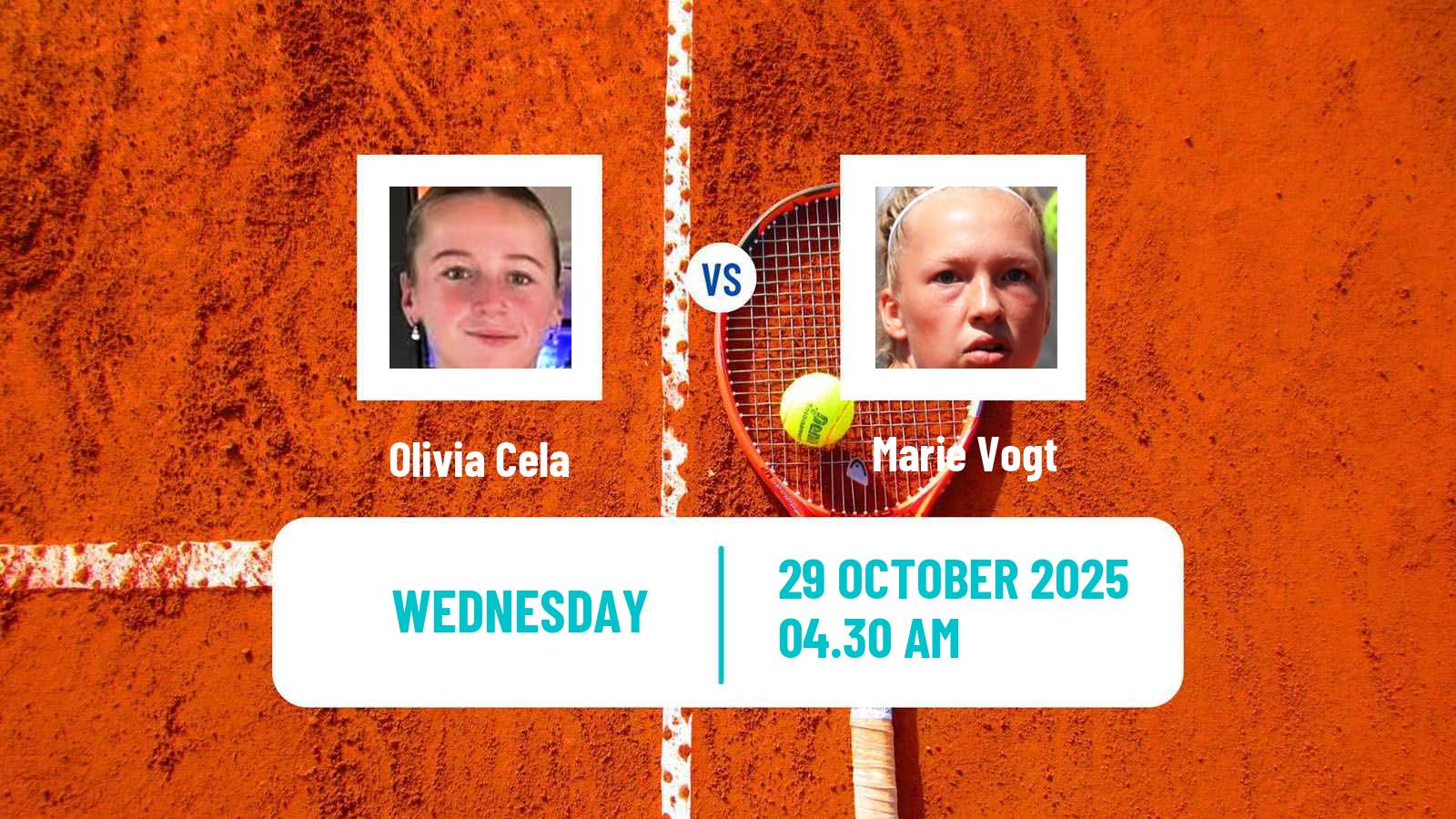 Tennis ITF W15 Monastir 37 Women Olivia Cela - Marie Vogt