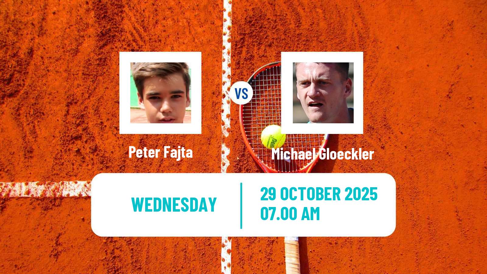 Tennis ITF M15 Szabolcsveresmart Men Peter Fajta - Michael Gloeckler