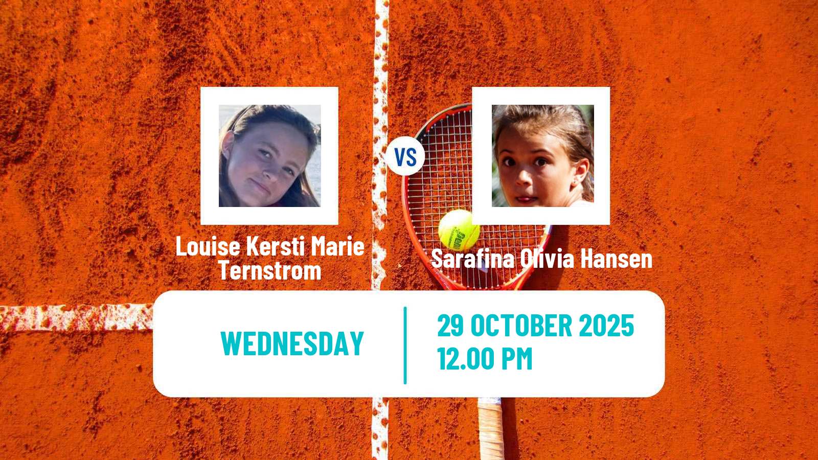 Tennis ITF W15 Taby Women Louise Kersti Marie Ternstrom - Sarafina Olivia Hansen