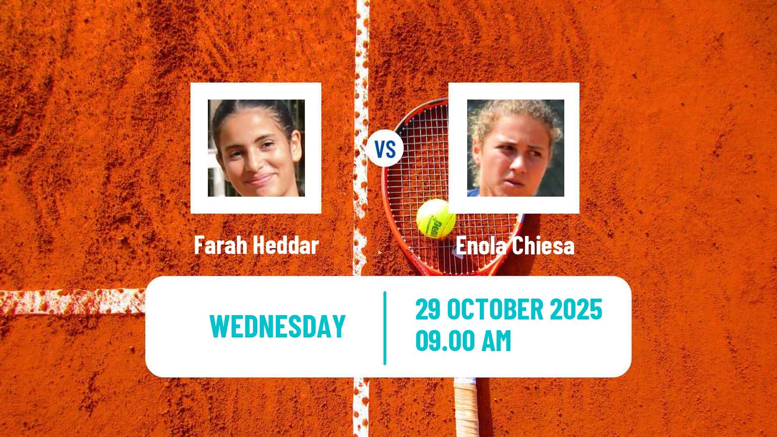 Tennis ITF W15 Malta Women Farah Heddar - Enola Chiesa