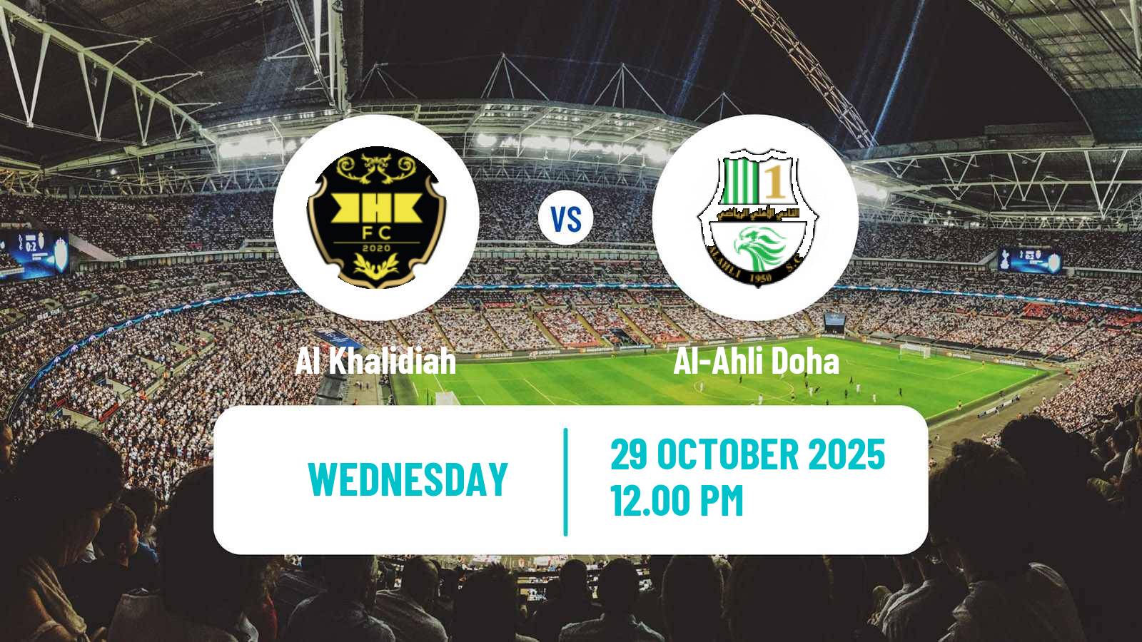Football AFC Champions League 2 Al Khalidiah - Al-Ahli Doha