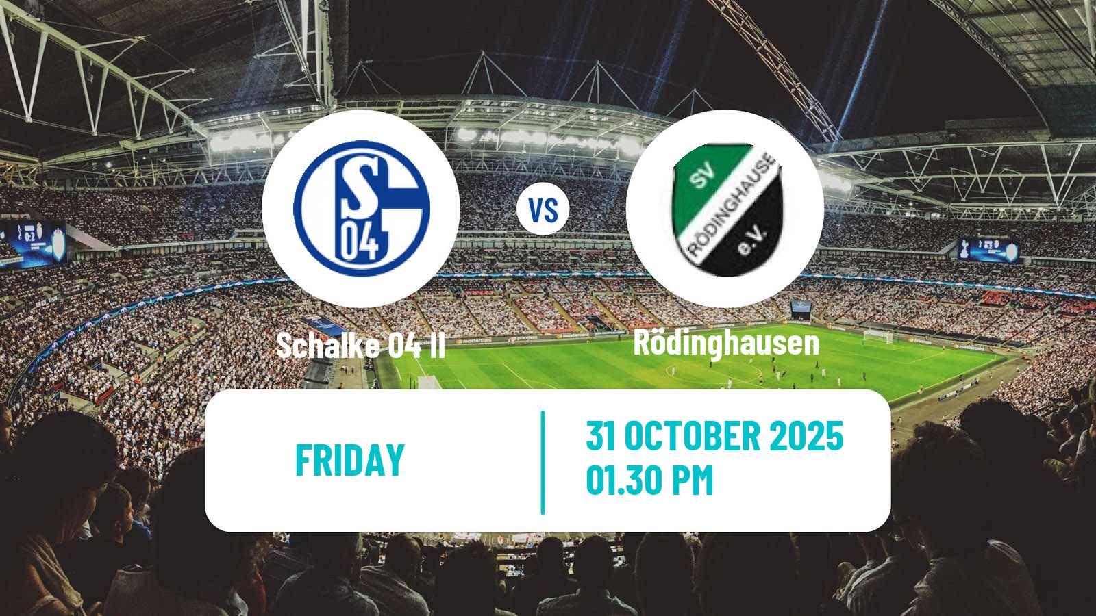 Football German Regionalliga West Schalke 04 II - Rödinghausen