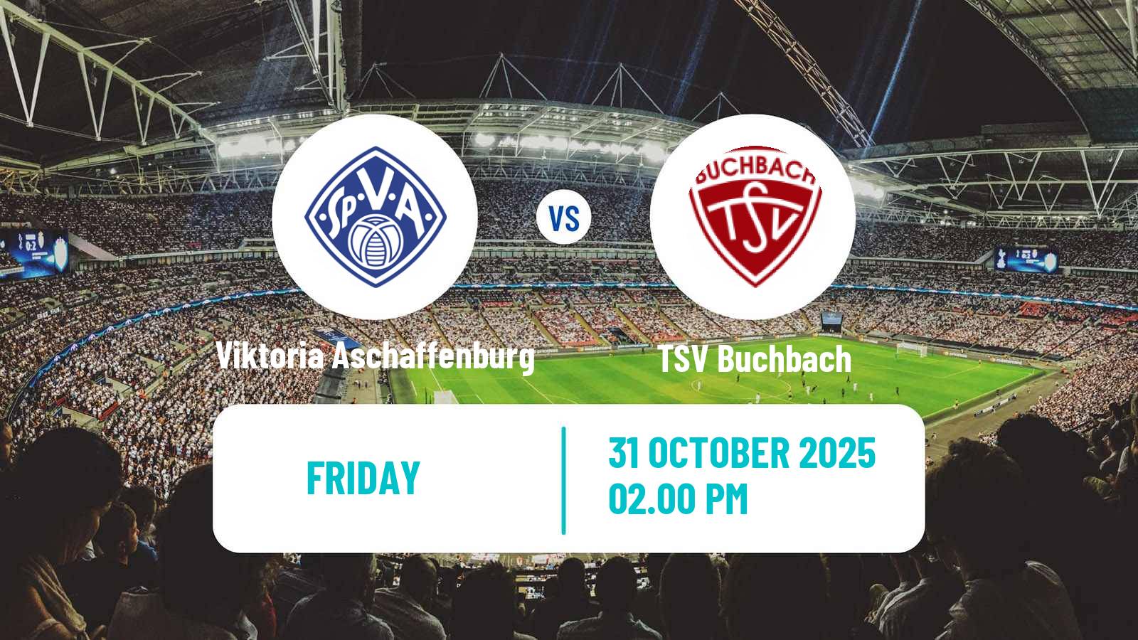 Football German Regionalliga Bayern Viktoria Aschaffenburg - Buchbach