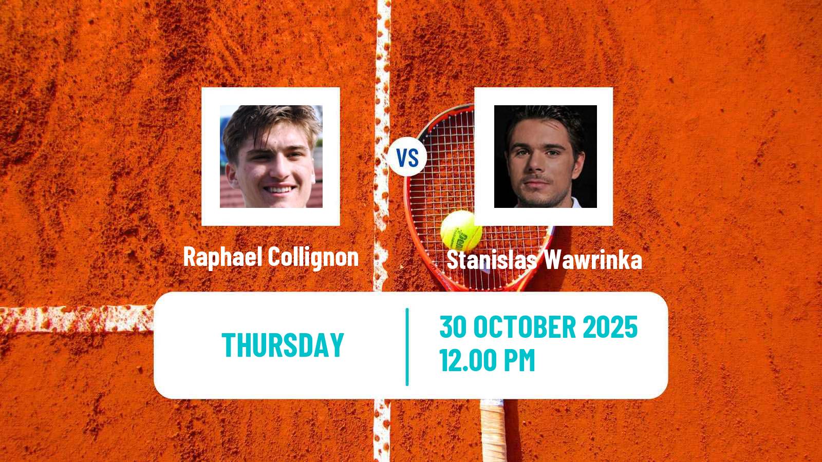 Tennis Bratislava 2 Challenger Men Raphael Collignon - Stanislas Wawrinka