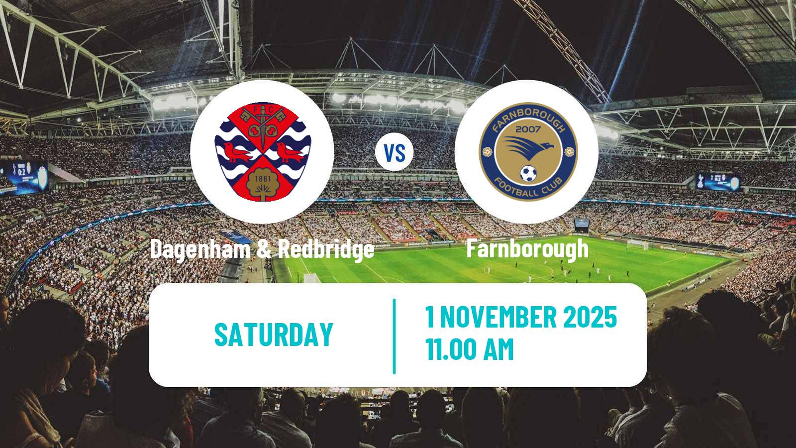 Football English National League South Dagenham & Redbridge - Farnborough