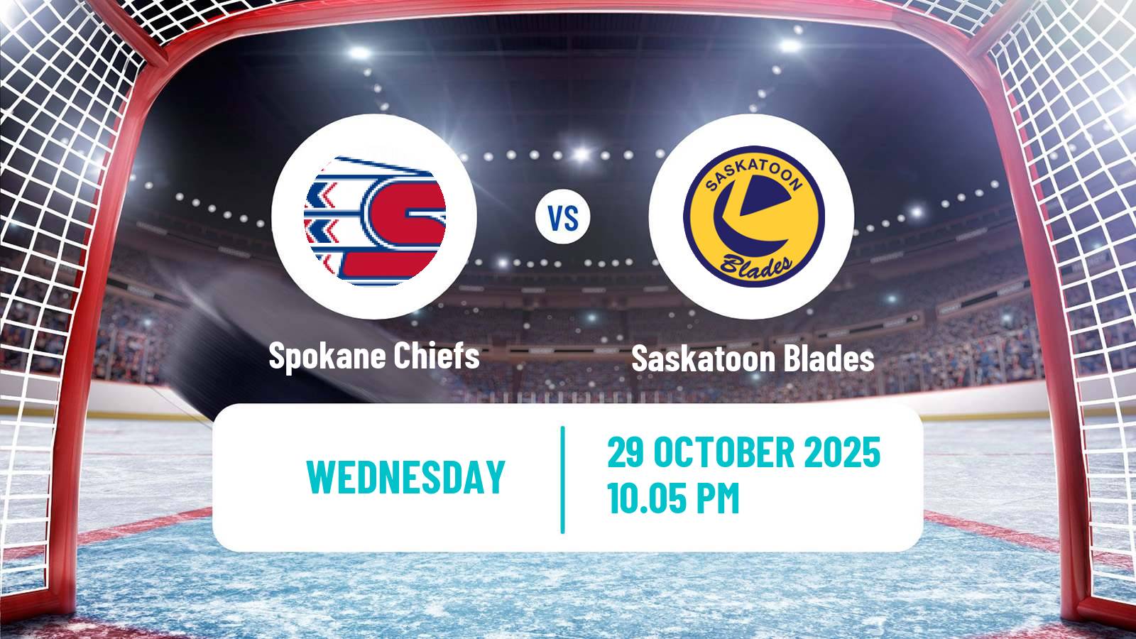Hockey WHL Spokane Chiefs - Saskatoon Blades