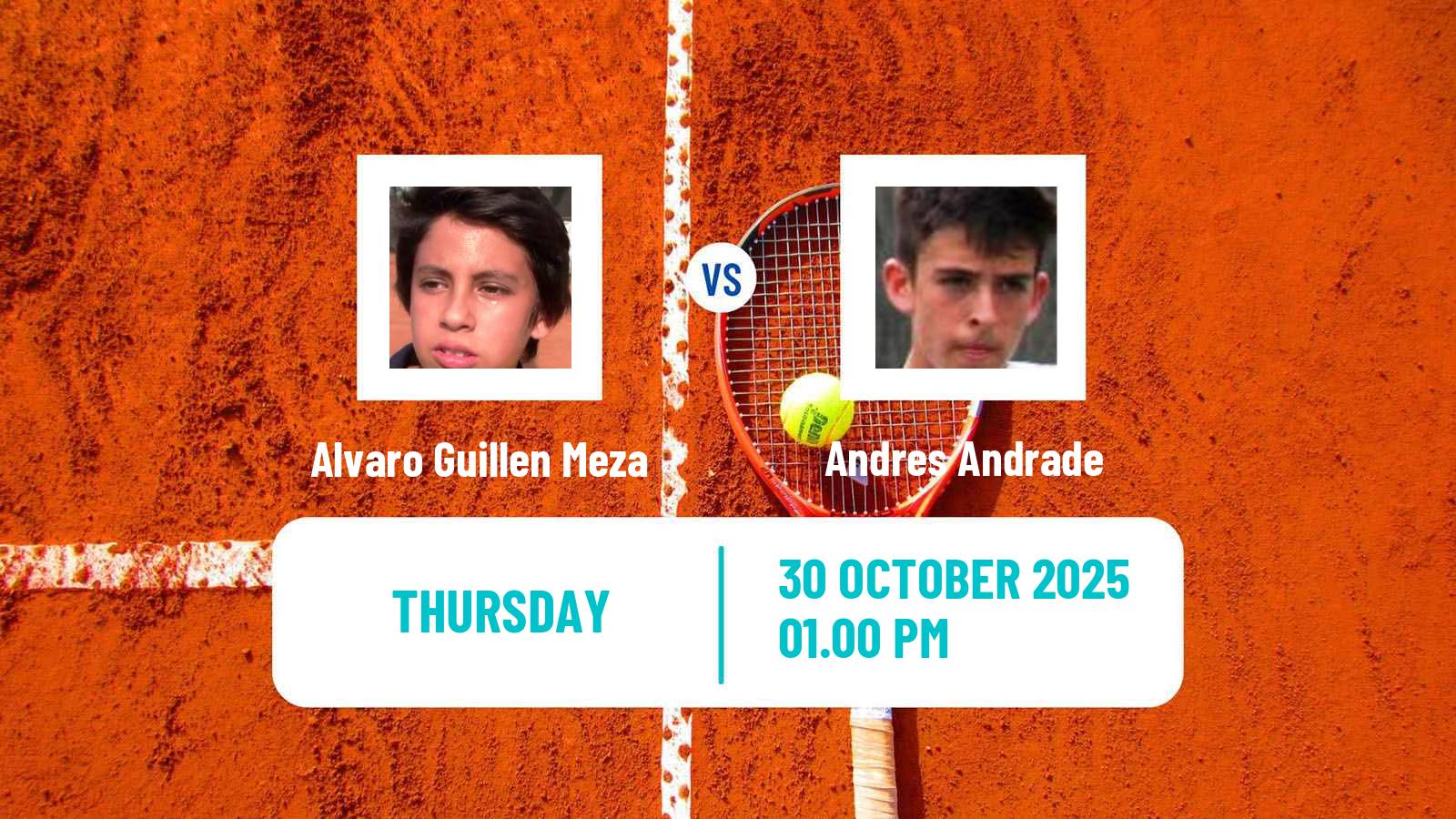 Tennis Lima 2 Challenger Men Alvaro Guillen Meza - Andres Andrade