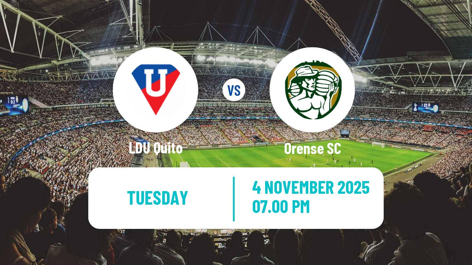 Football Ecuadorian Liga Pro LDU Quito - Orense