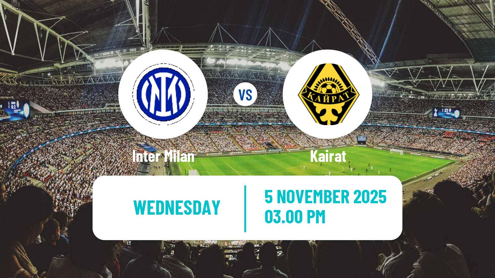 Football UEFA Champions League Inter Milan - Kairat