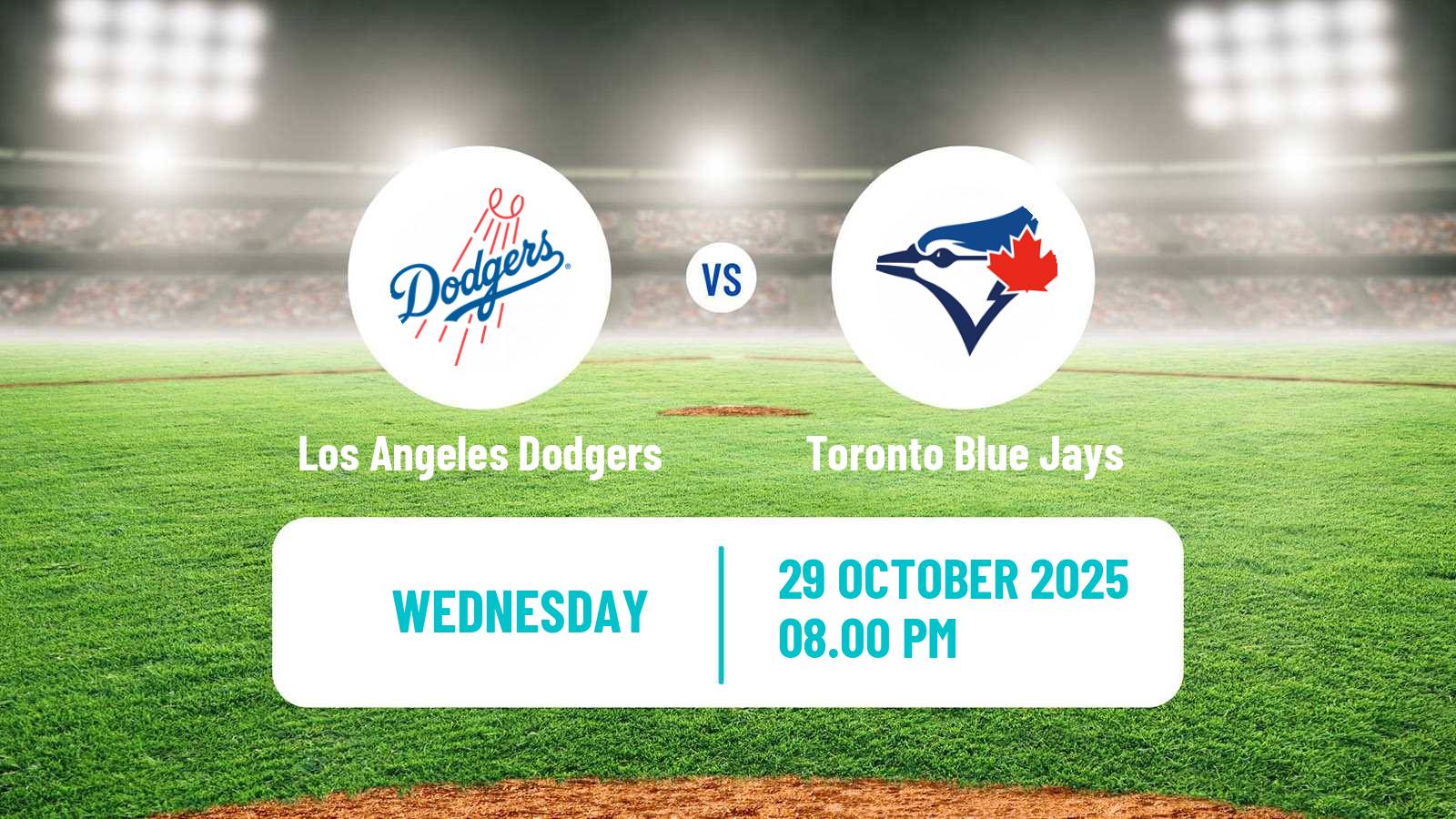 Baseball MLB Los Angeles Dodgers - Toronto Blue Jays