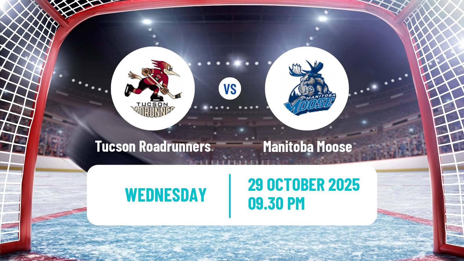 Hockey AHL Tucson Roadrunners - Manitoba Moose