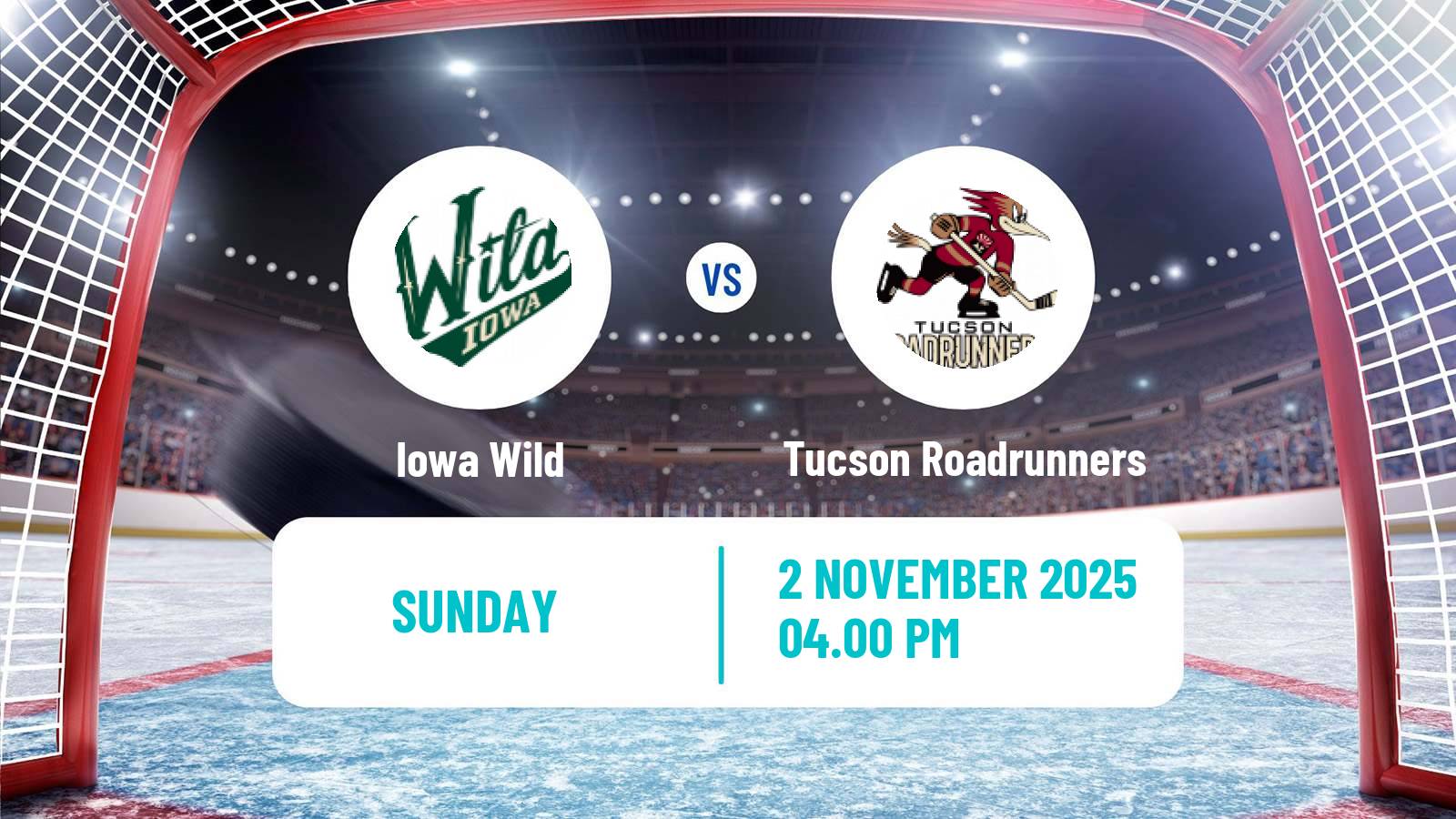 Hockey AHL Iowa Wild - Tucson Roadrunners