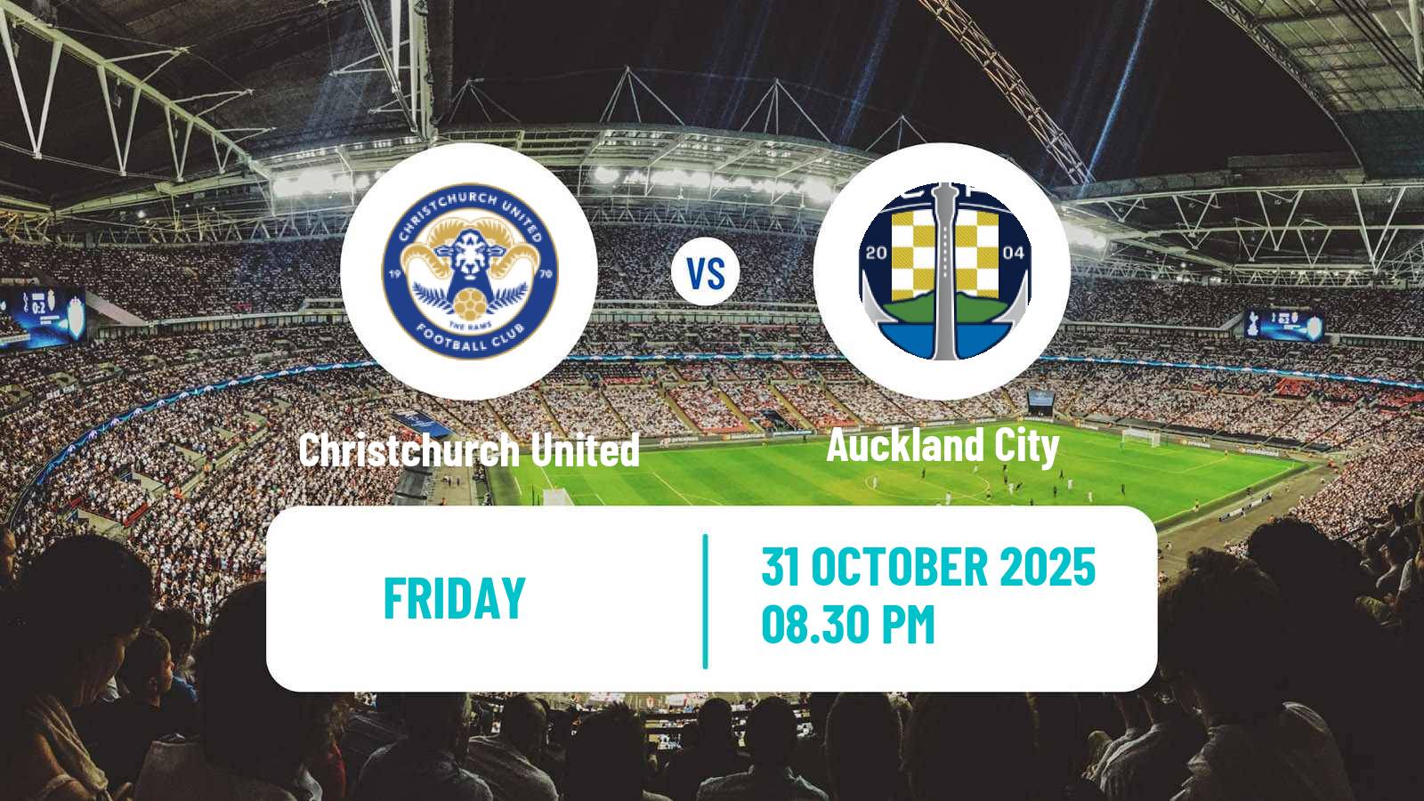 Football New Zealand National League Christchurch United - Auckland City