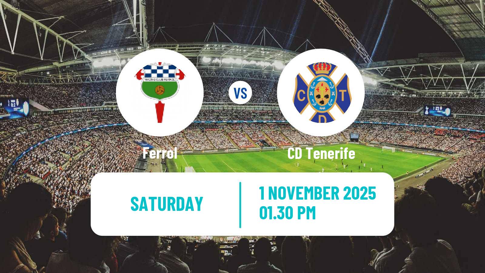 Football Spanish Primera RFEF Group 1 Ferrol - Tenerife