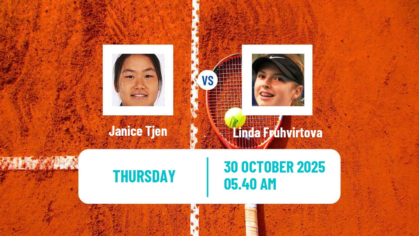 Tennis WTA Chennai Janice Tjen - Linda Fruhvirtova