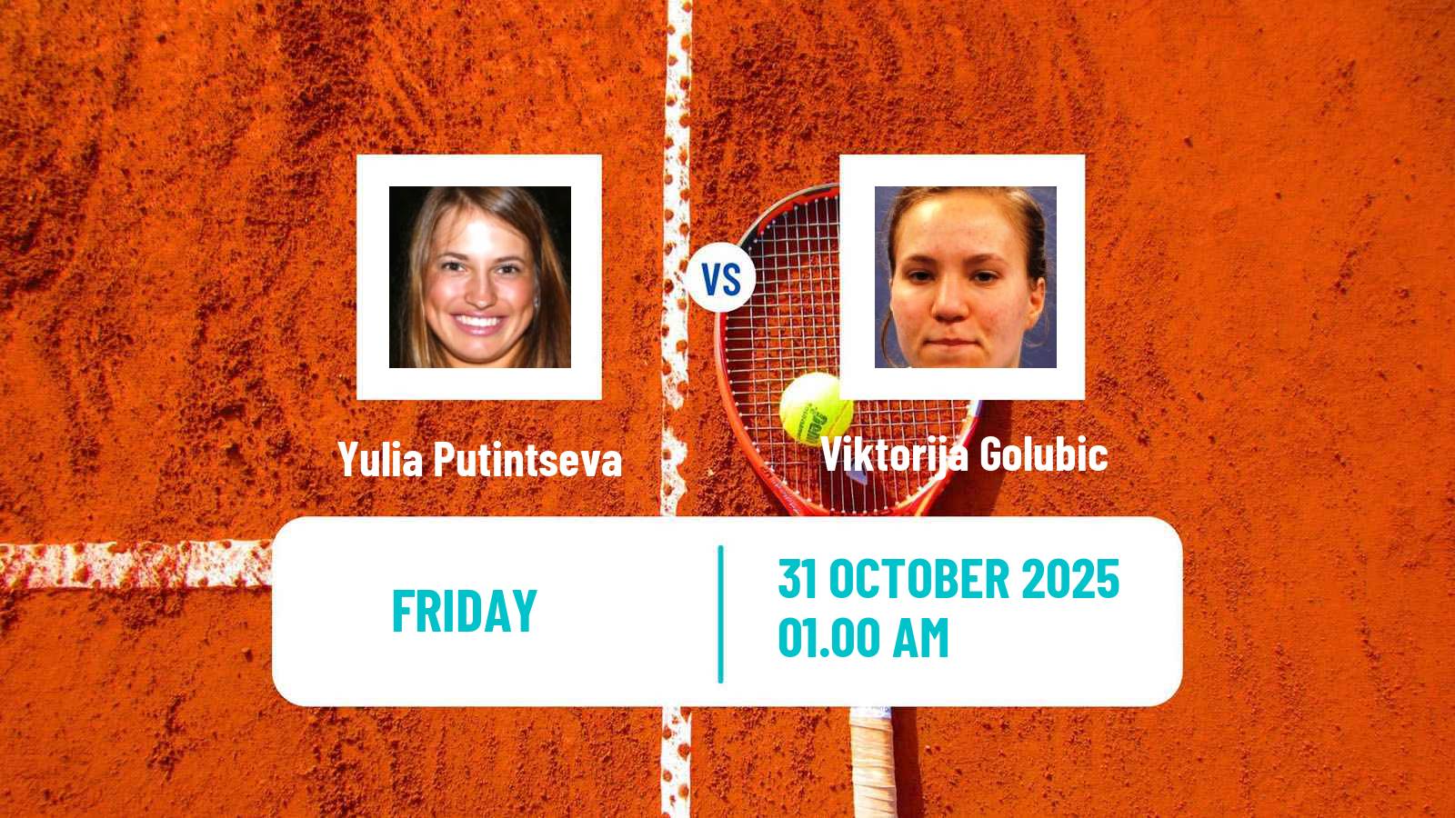 Tennis WTA Jiujiang Yulia Putintseva - Viktorija Golubic