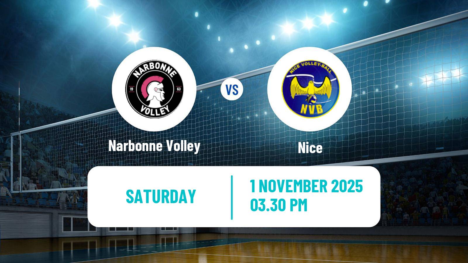 Volleyball French Ligue A Volleyball Narbonne Volley - Nice