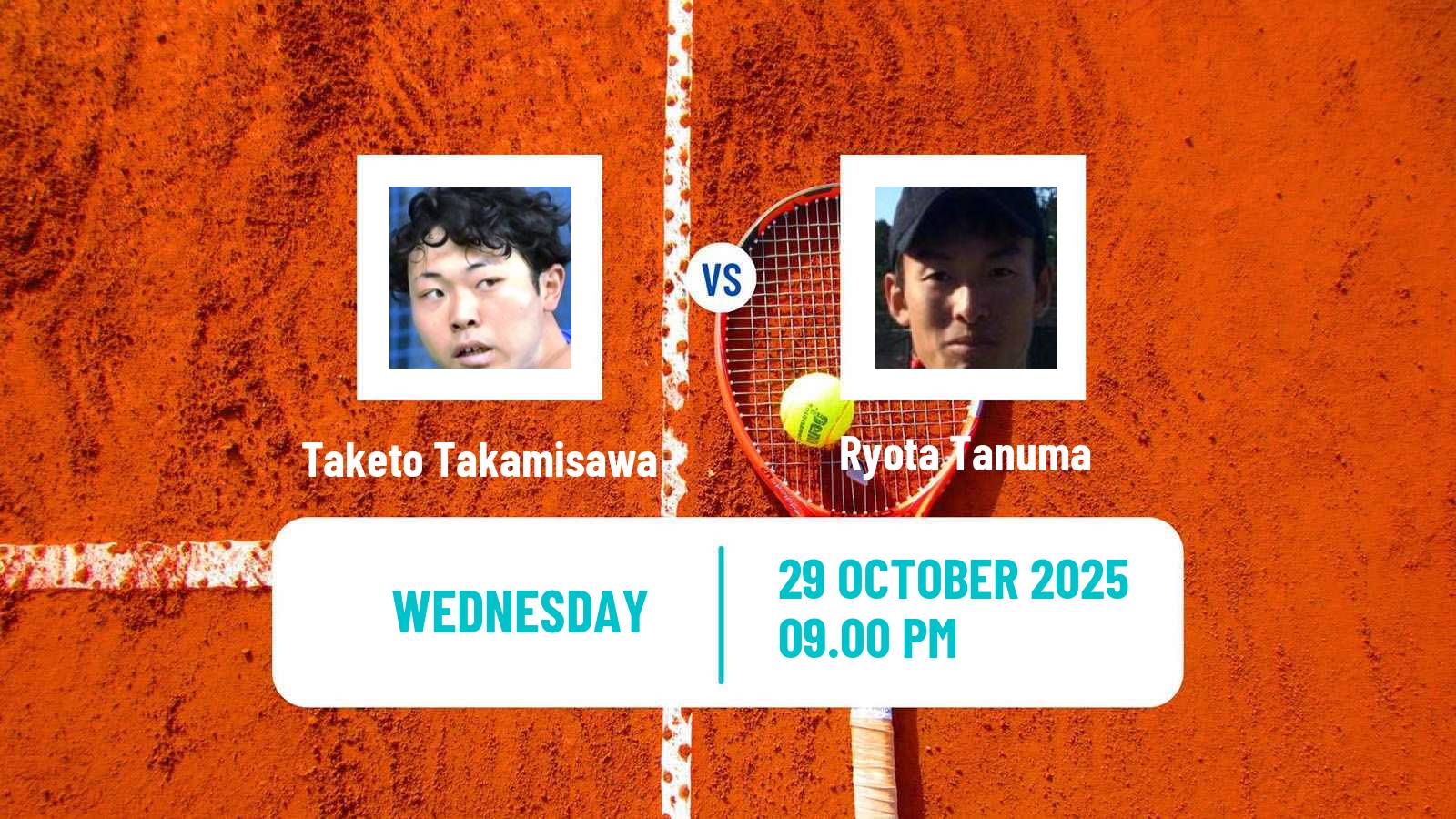 Tennis ITF M15 Yanagawa City Men Taketo Takamisawa - Ryota Tanuma
