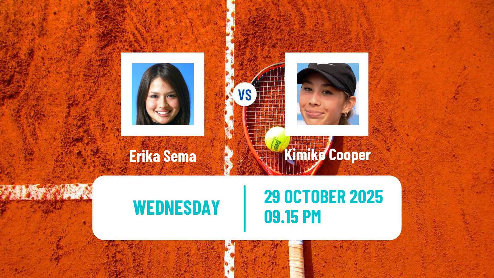 Tennis ITF W35 Brisbane 2 Women Erika Sema - Kimiko Cooper
