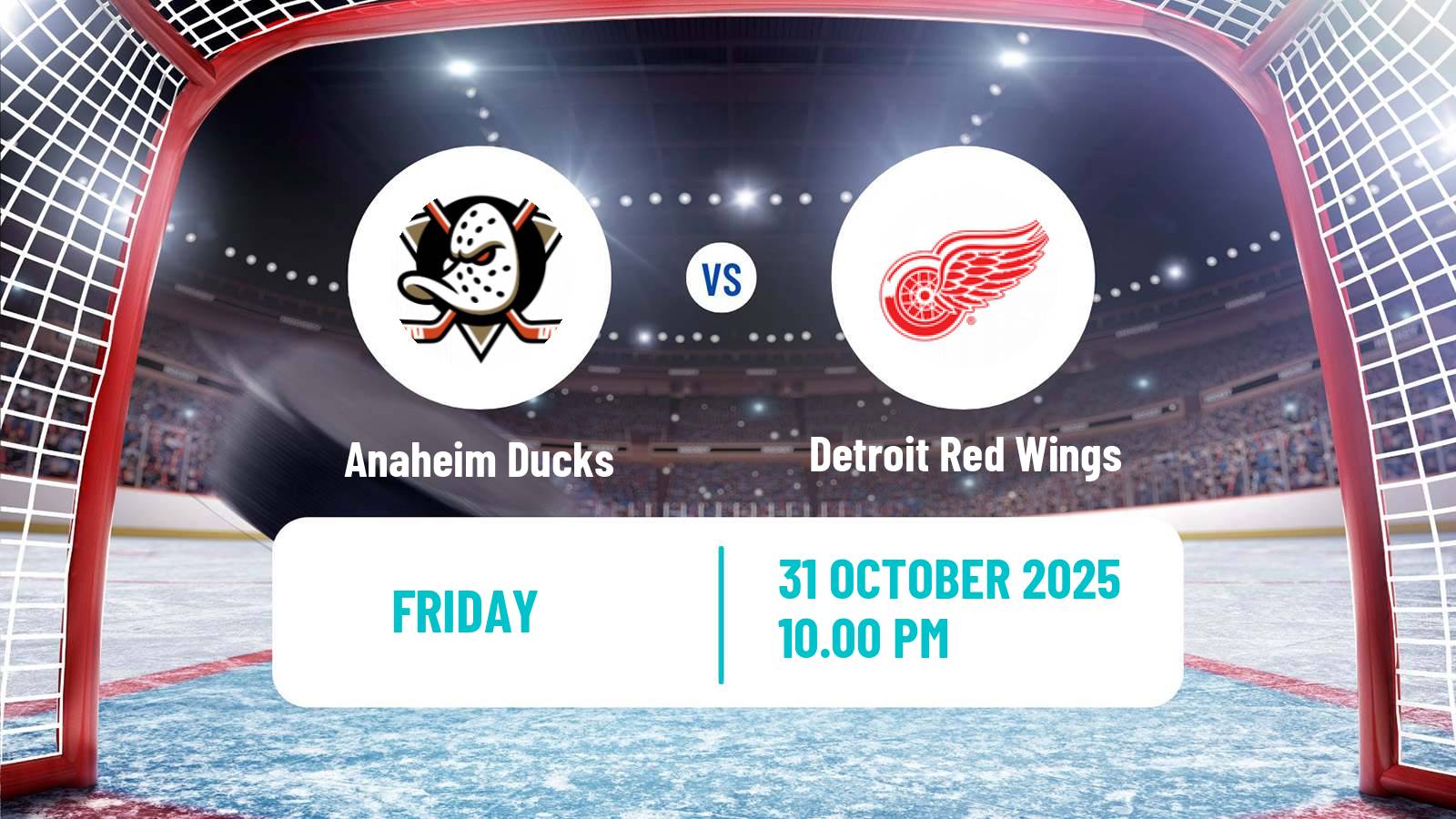 Hockey NHL Anaheim Ducks - Detroit Red Wings
