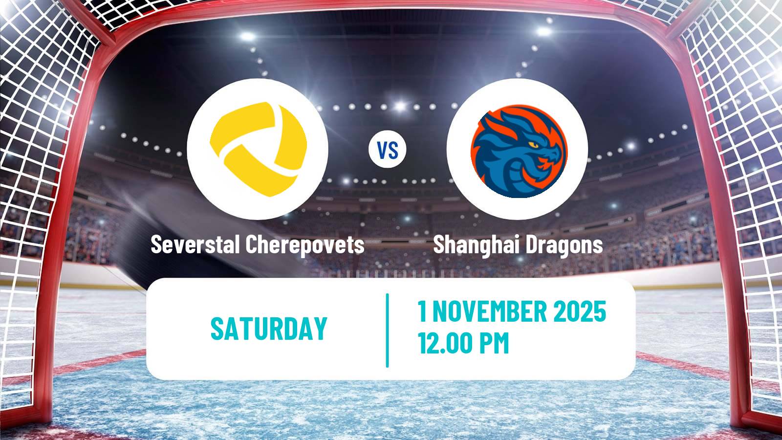 Hockey KHL Severstal Cherepovets - Shanghai Dragons