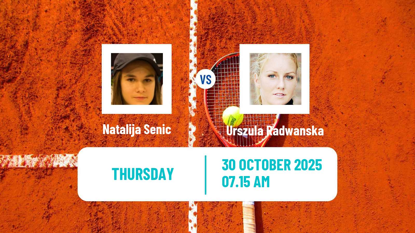 Tennis ITF W35 Istanbul Women Natalija Senic - Urszula Radwanska