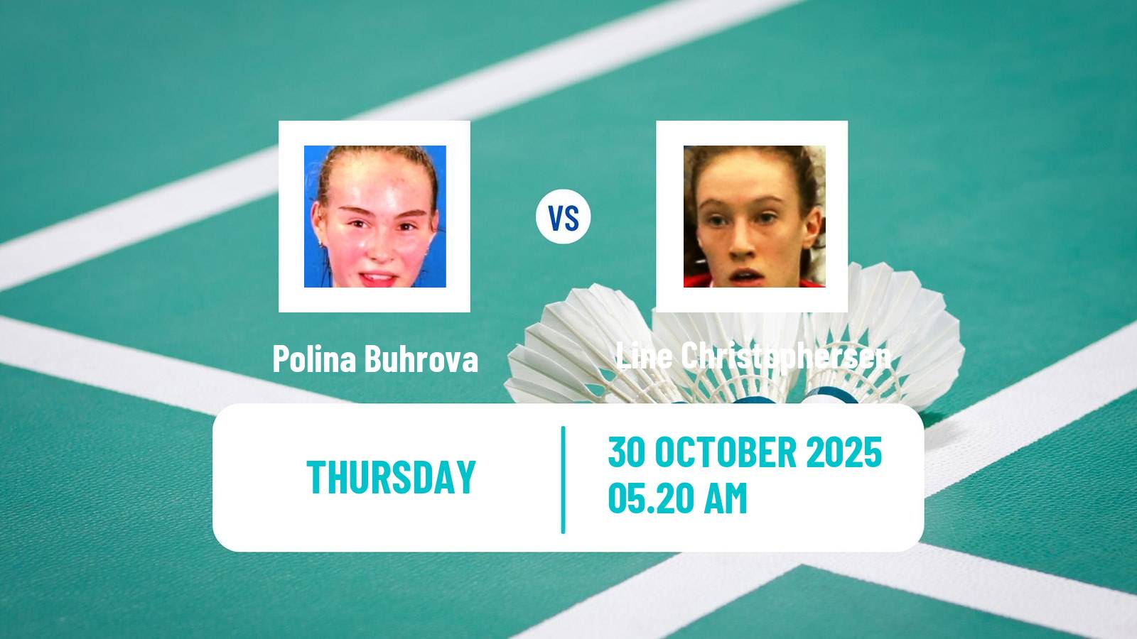 Badminton BWF World Tour Hylo Open Women Polina Buhrova - Line Christophersen