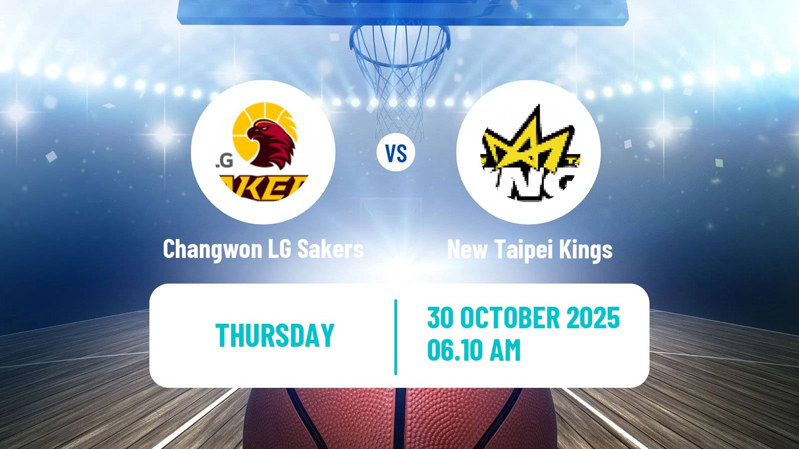 Basketball EASL Basketball Changwon LG Sakers - New Taipei Kings