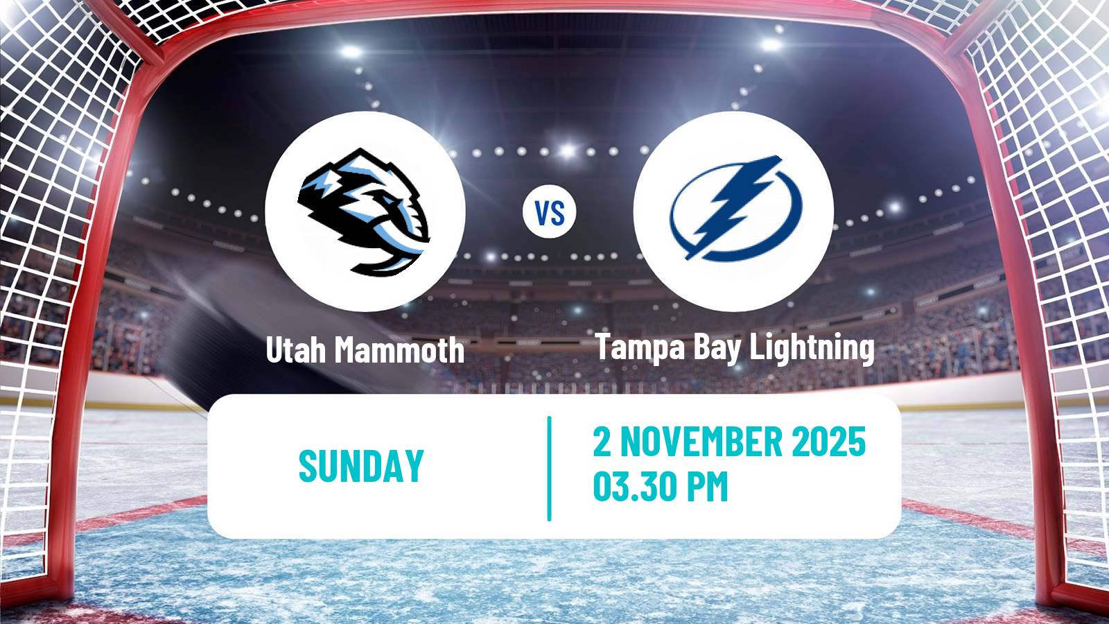 Hockey NHL Utah Mammoth - Tampa Bay Lightning