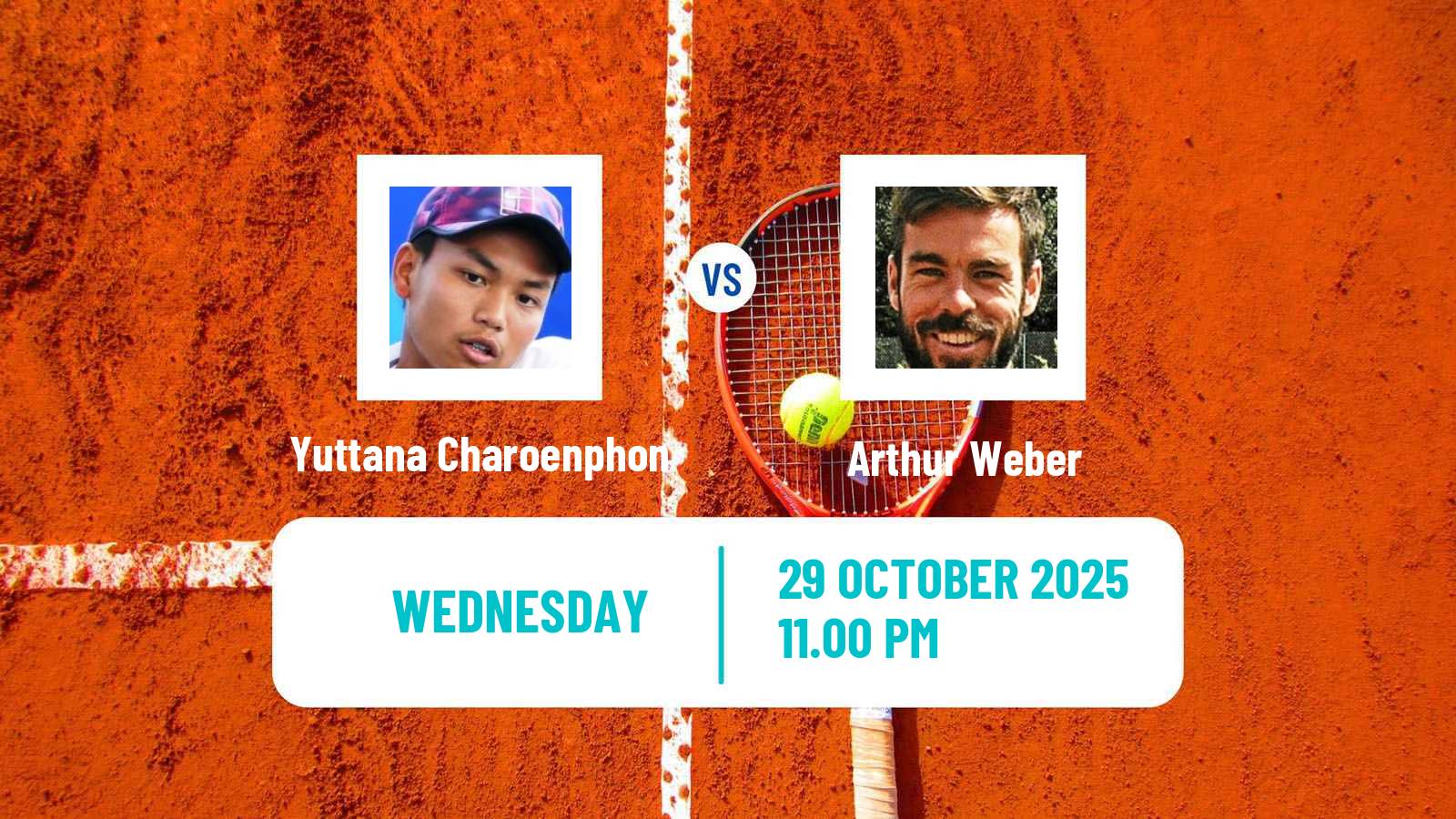 Tennis ITF M15 Hua Hin 2 Men Yuttana Charoenphon - Arthur Weber