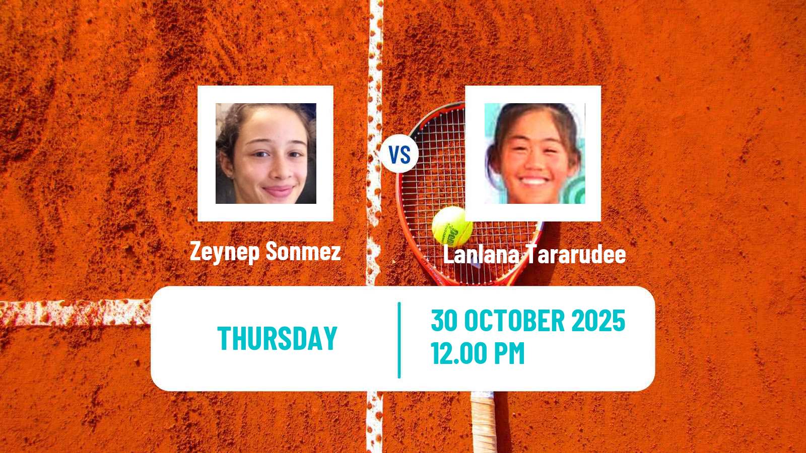 Tennis WTA Chennai Zeynep Sonmez - Lanlana Tararudee