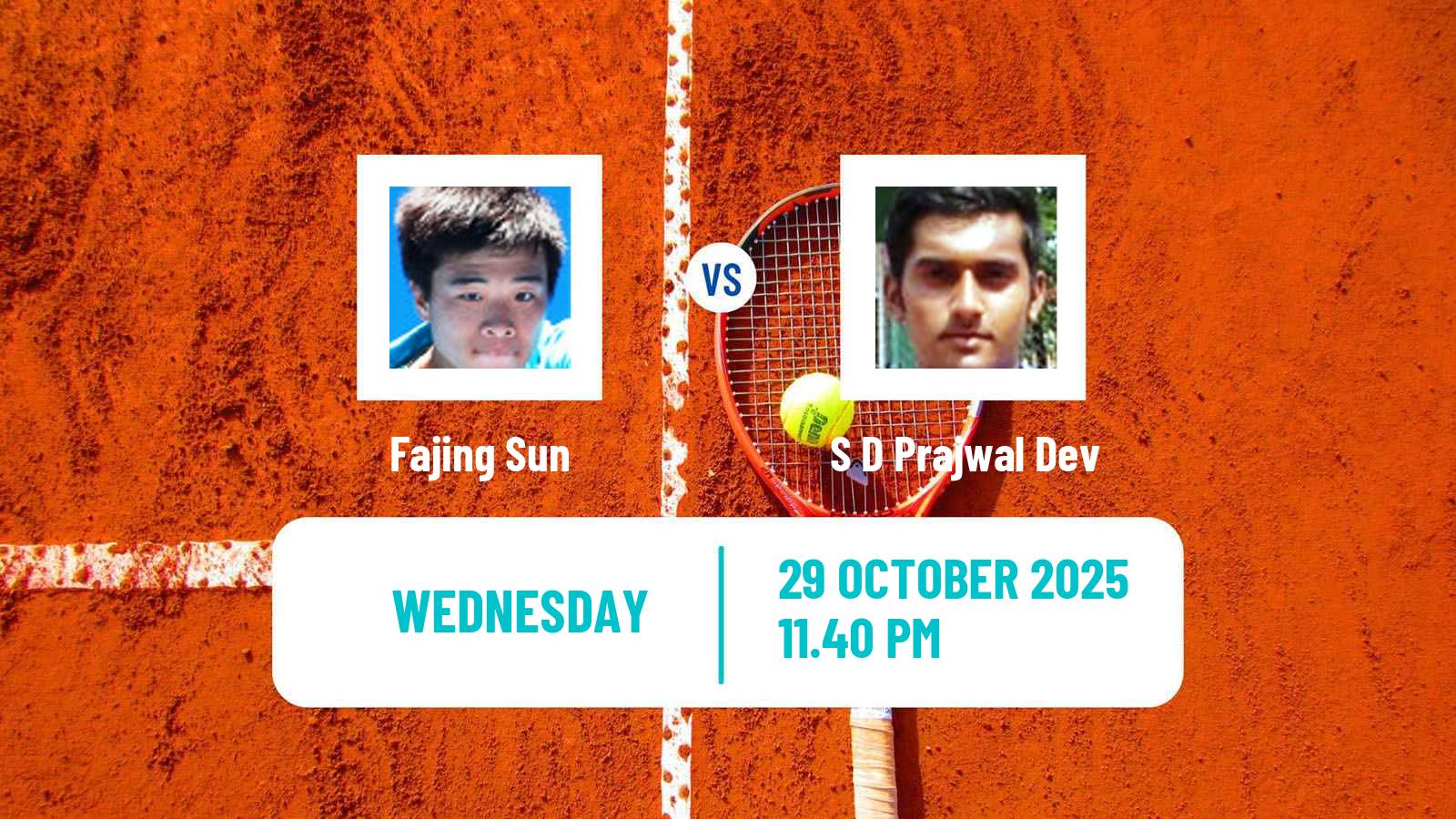 Tennis ITF M25 Qian Daohu Men Fajing Sun - S D Prajwal Dev