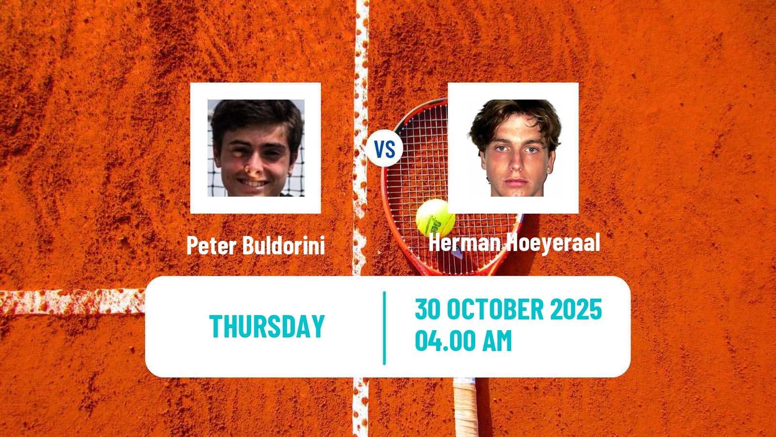 Tennis ITF M15 Szabolcsveresmart Men Peter Buldorini - Herman Hoeyeraal
