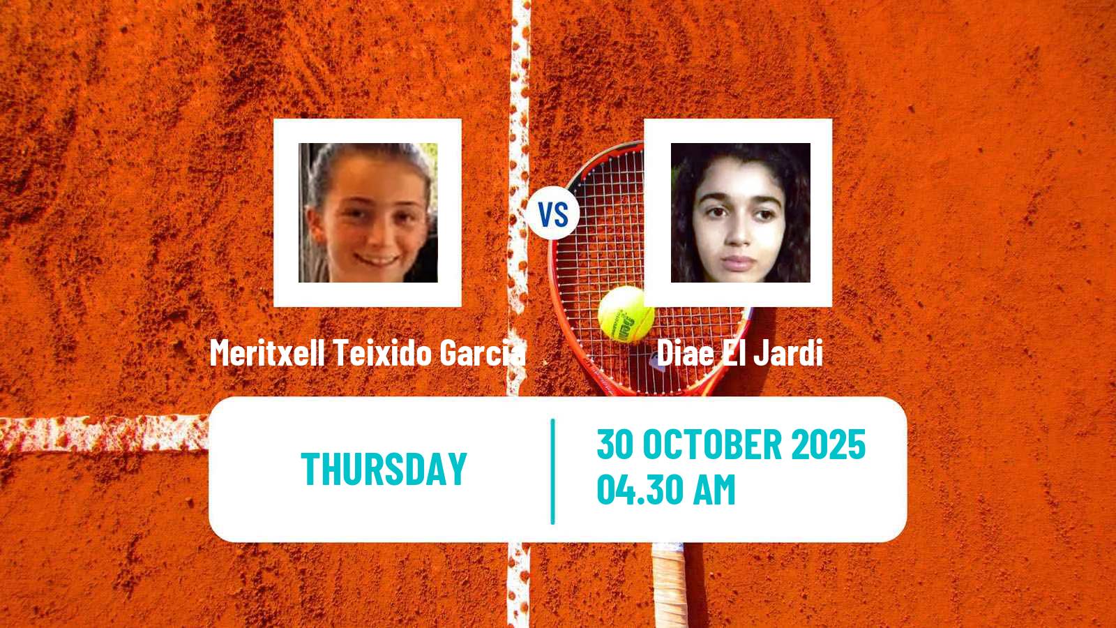 Tennis ITF W15 Monastir 37 Women Meritxell Teixido Garcia - Diae El Jardi