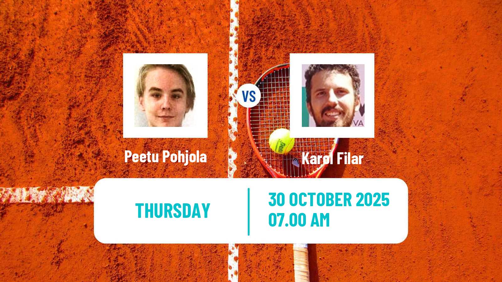 Tennis ITF M15 Szabolcsveresmart Men Peetu Pohjola - Karol Filar