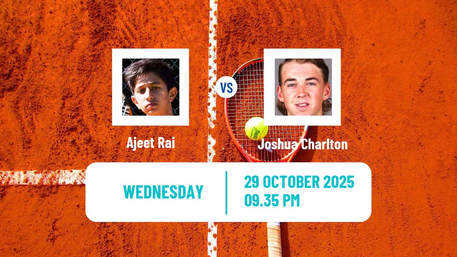 Tennis ITF M25 Brisbane 2 Men Ajeet Rai - Joshua Charlton