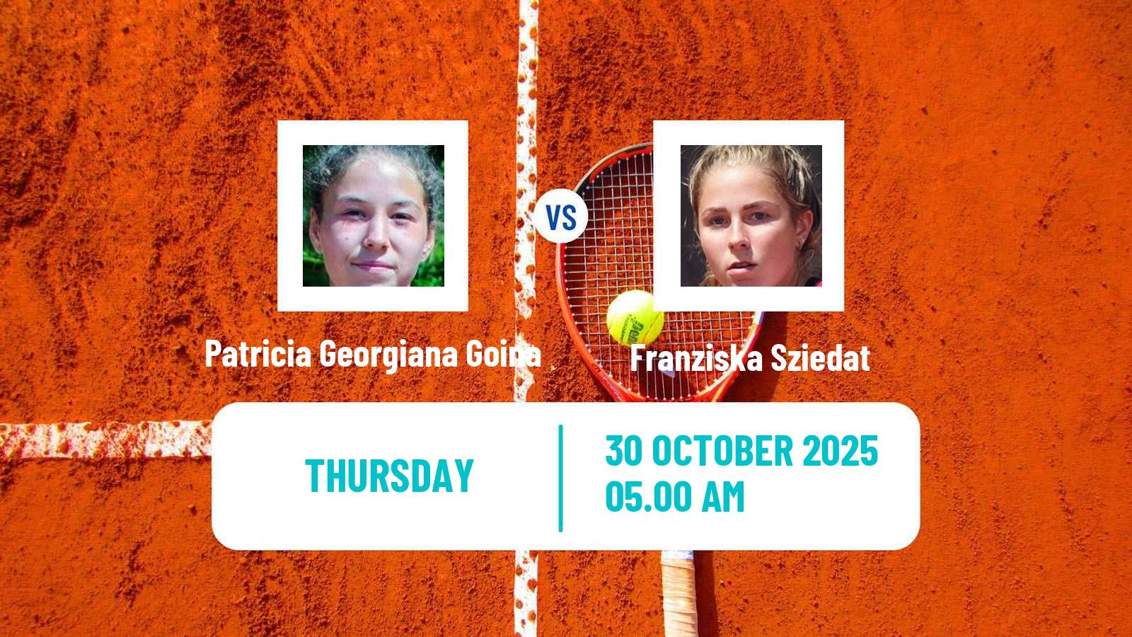 Tennis ITF W15 Bol 2 Women Patricia Georgiana Goina - Franziska Sziedat