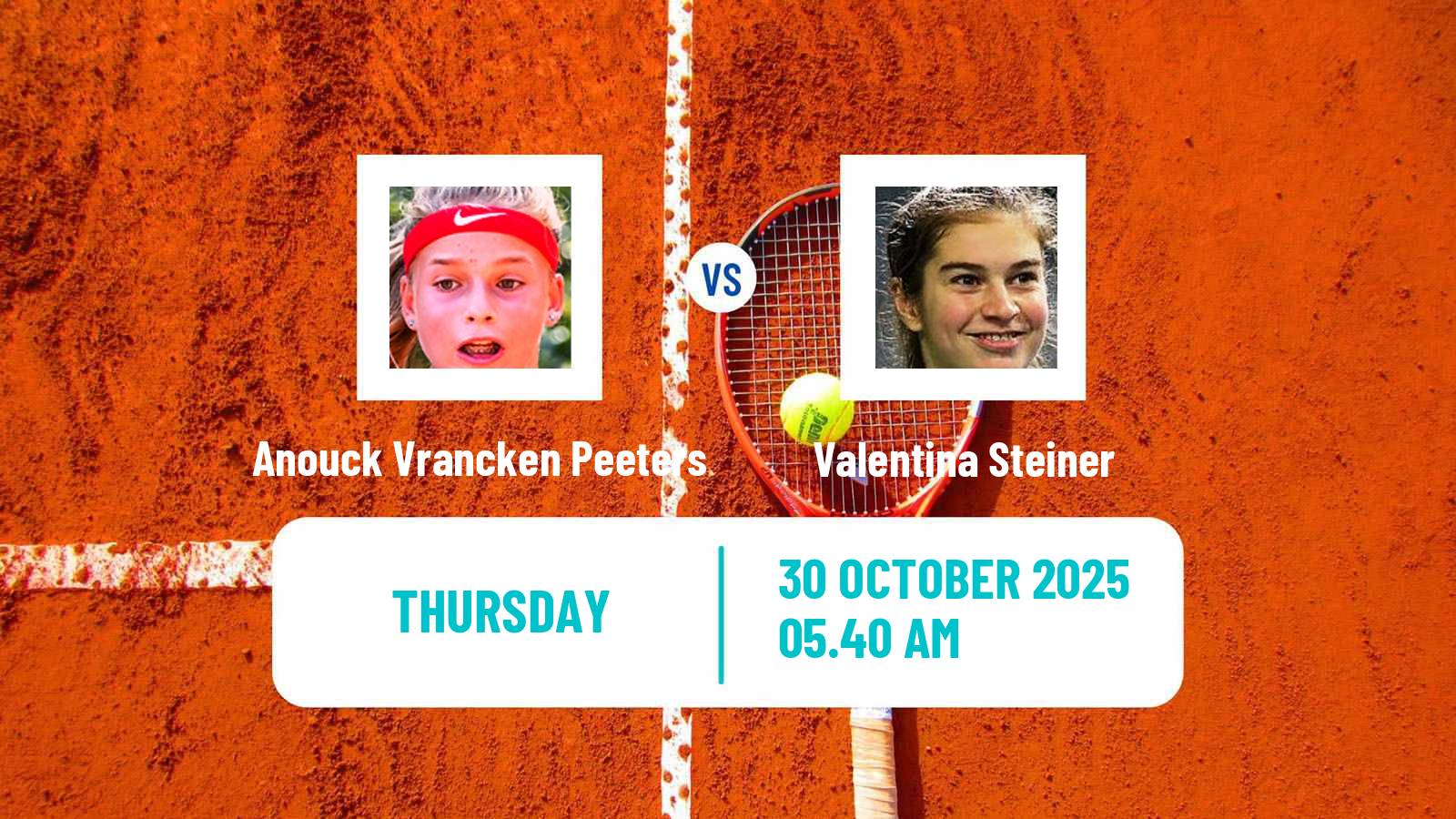 Tennis ITF W35 Villeneuve D Ascq Women Anouck Vrancken Peeters - Valentina Steiner