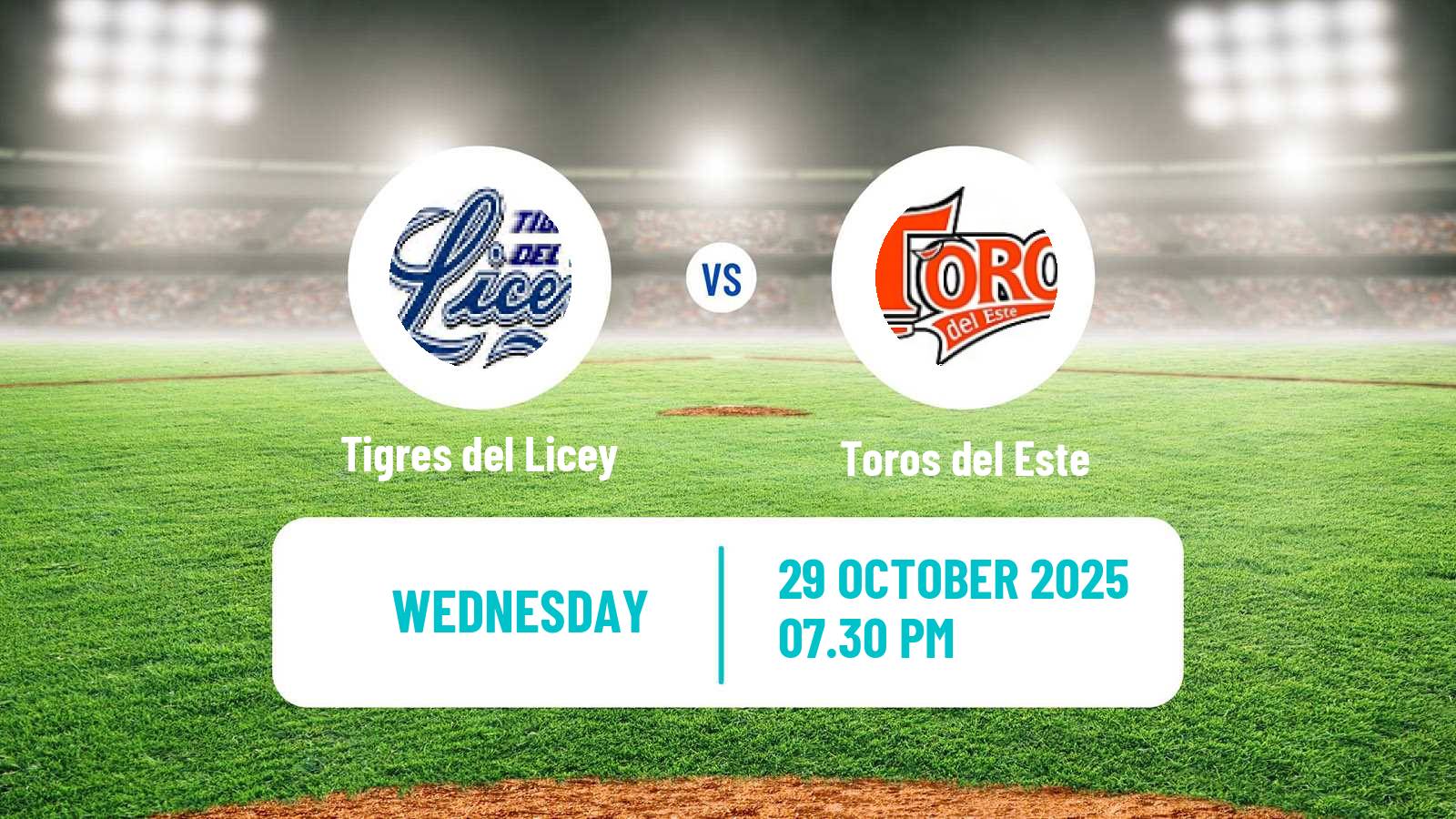 Baseball LIDOM Tigres del Licey - Toros del Este