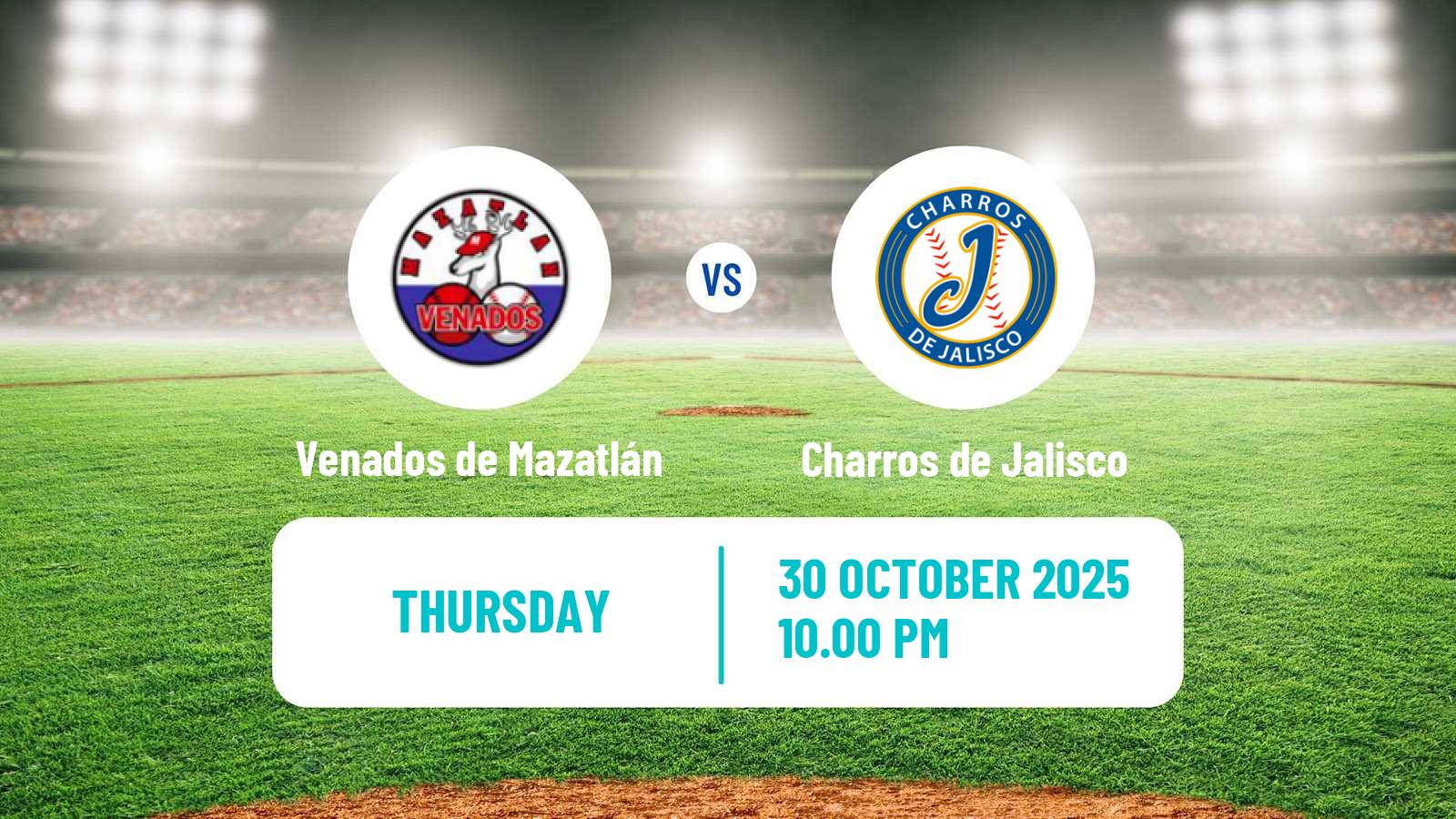 Baseball LMP Venados de Mazatlán - Charros de Jalisco