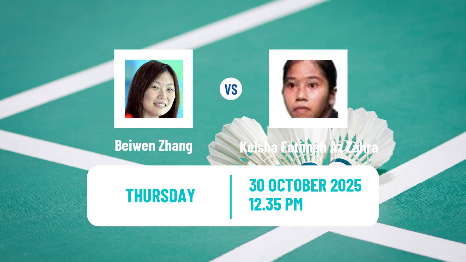 Badminton BWF World Tour Hylo Open Women Beiwen Zhang - Keisha Fatimah Az Zahra