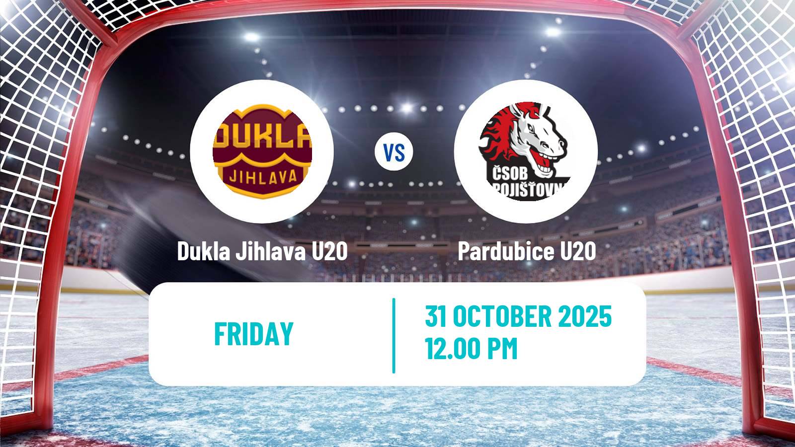 Hockey Czech ELJ Dukla Jihlava U20 - Pardubice U20